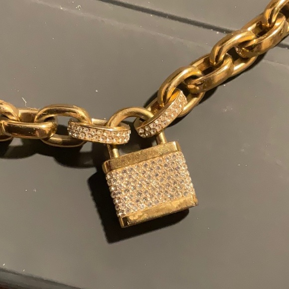 Michael Kors gold lock necklace - Picture 7 of 11